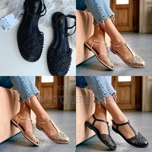 Zara Braided Strap Fisherman Sandals.