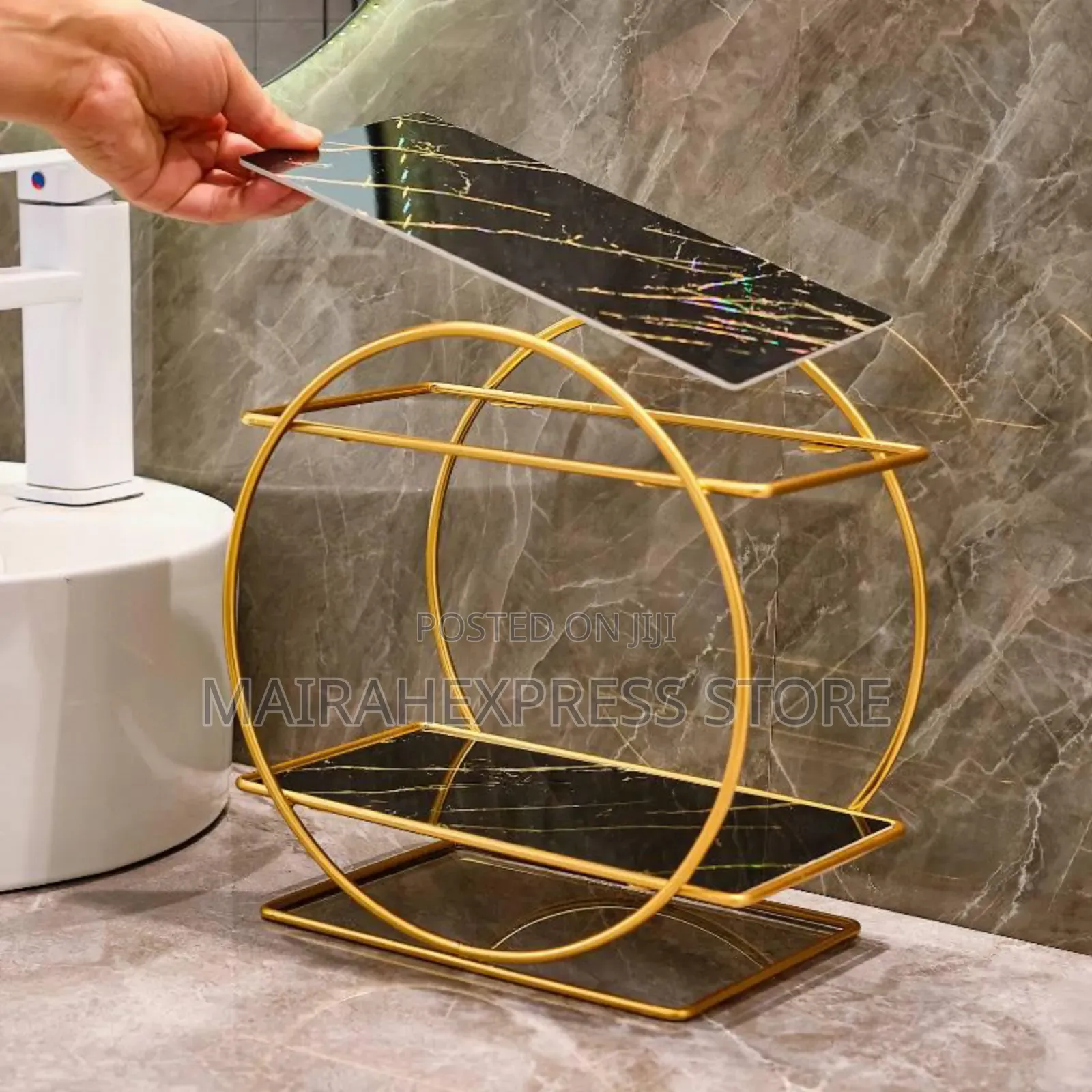 Double-Layer Iron Storage Rack J5st