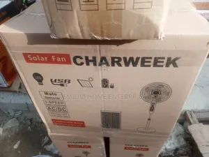 Charweek Rechargeable Solar Fan 16 Inches