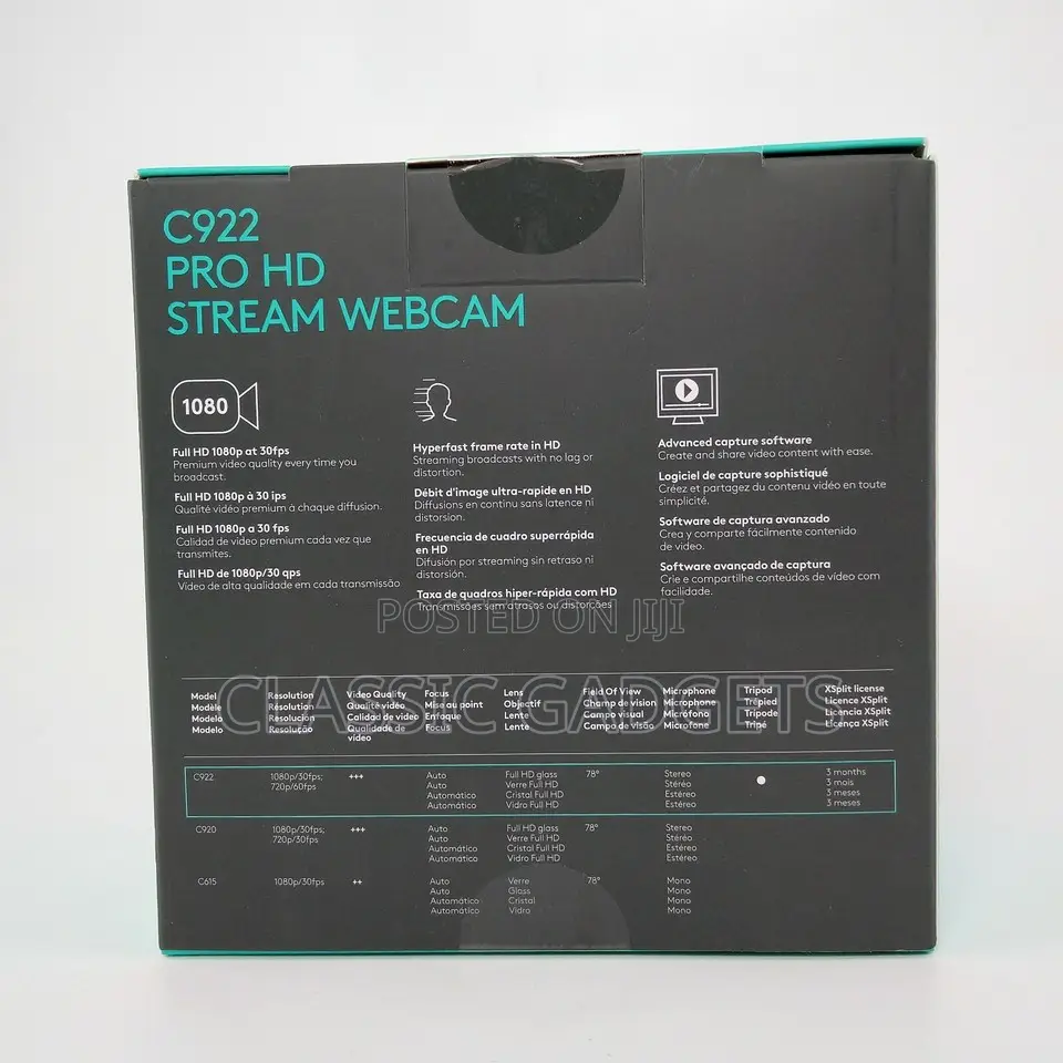 Logitech C922 Pro Hd Stream Webcam