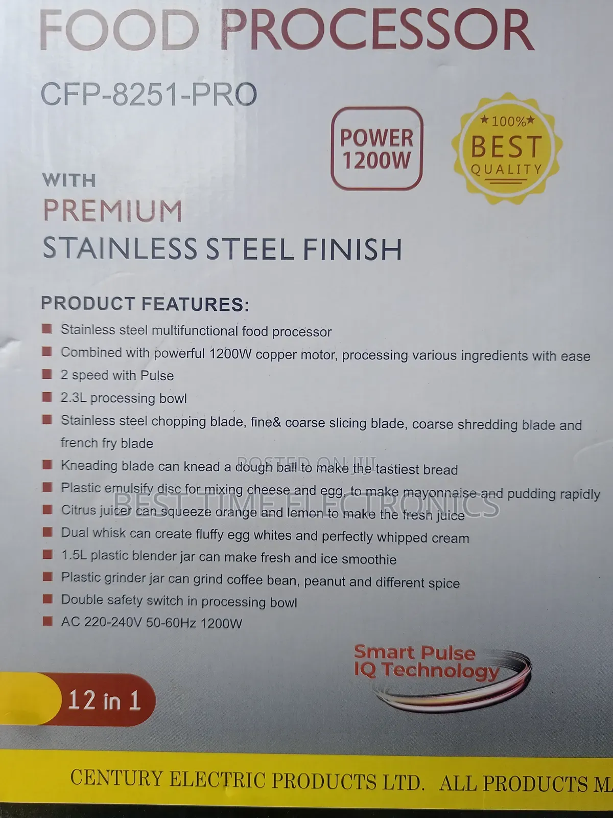 Century Premium Food Processor