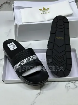 Black Adidas Slides