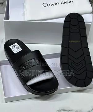 Black Calvin Klein Slide