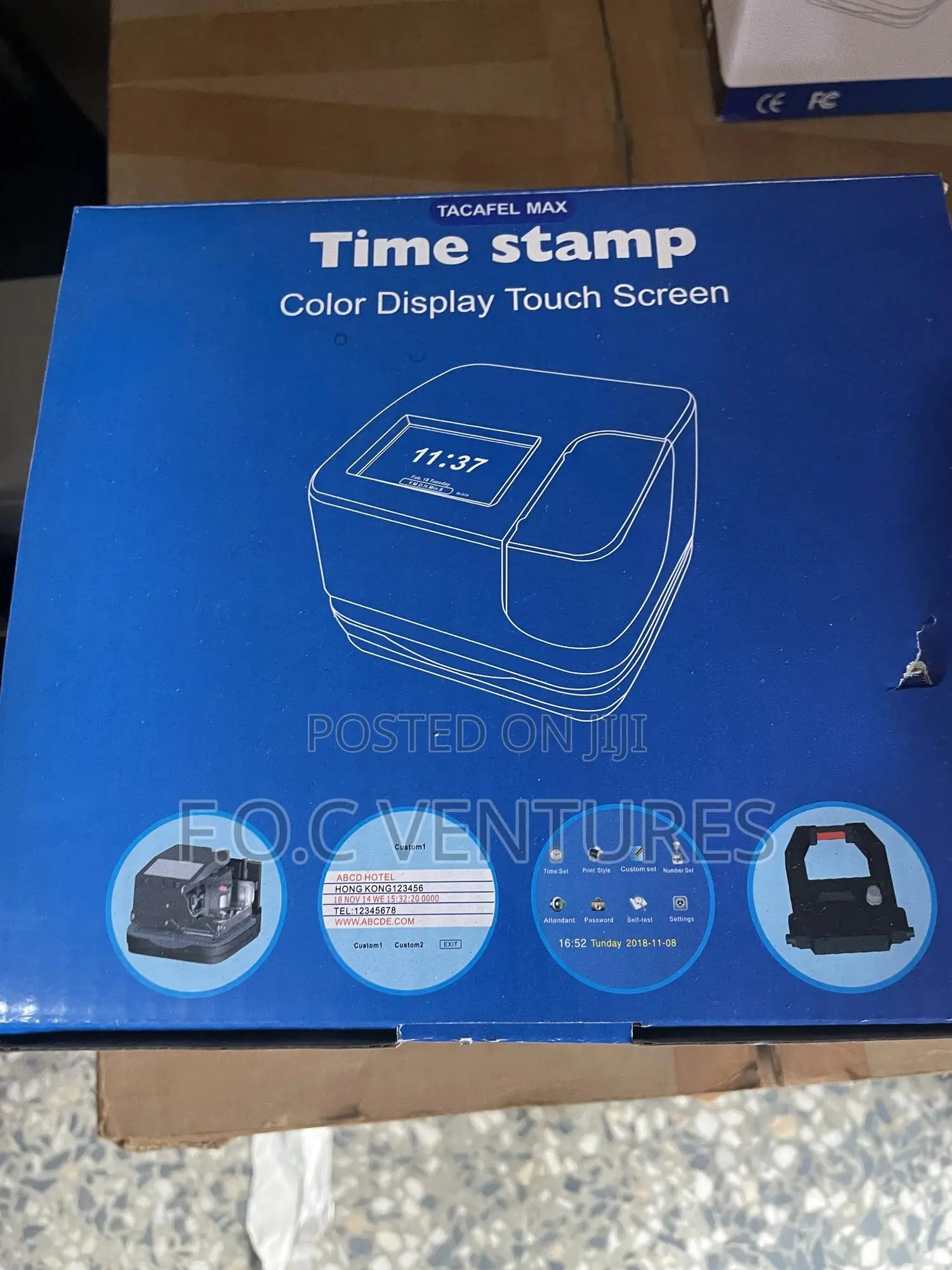 Digital Time Stamp Machine/Time And Date Recorder