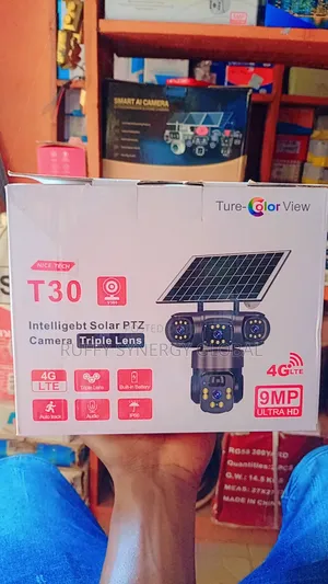 Affordable Triple Lens Solar PTZ Camera – Nice Tech T30 Enugu Nigeria.