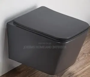 Luxury Wall Hung Black Toilet Seat