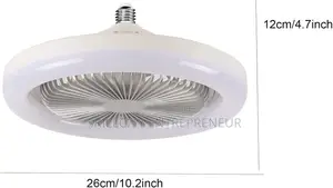 Smart Remote Control Led Fan Light E27