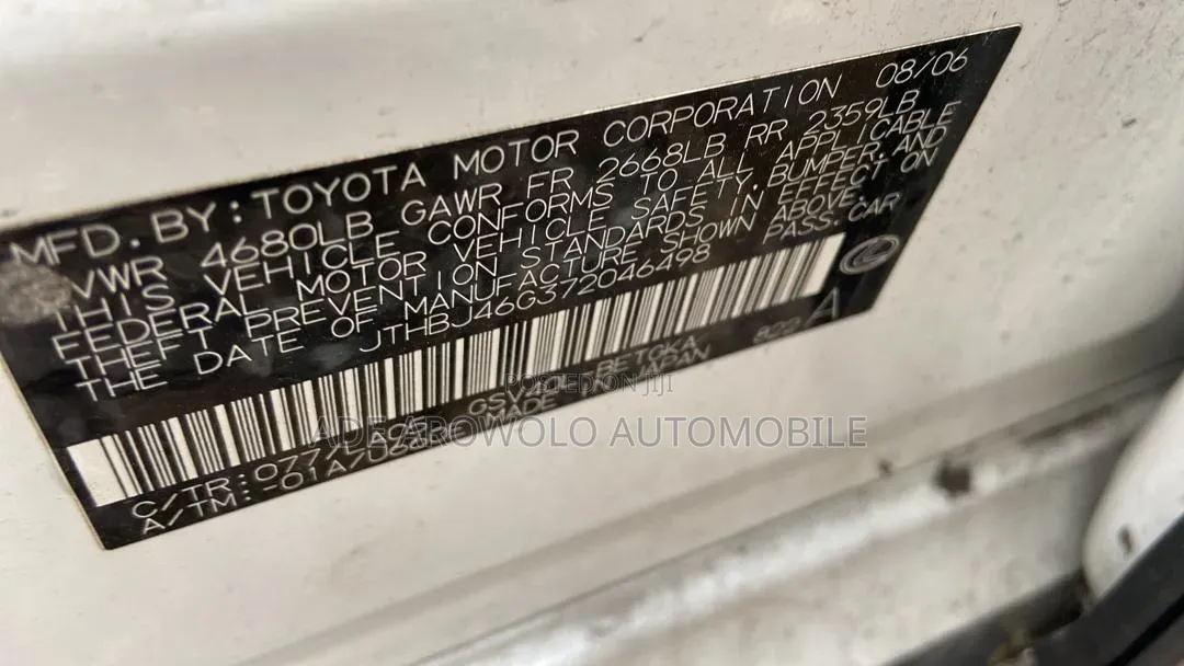 Lexus ES 350 2007 White