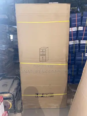 Steel Glass Door Cabinet With Drawers and Double Lower Storage