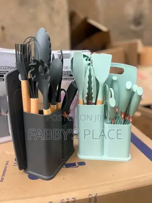 Kitchen Utensil Set | Silicone Spoon, Knife Set Chopping Board