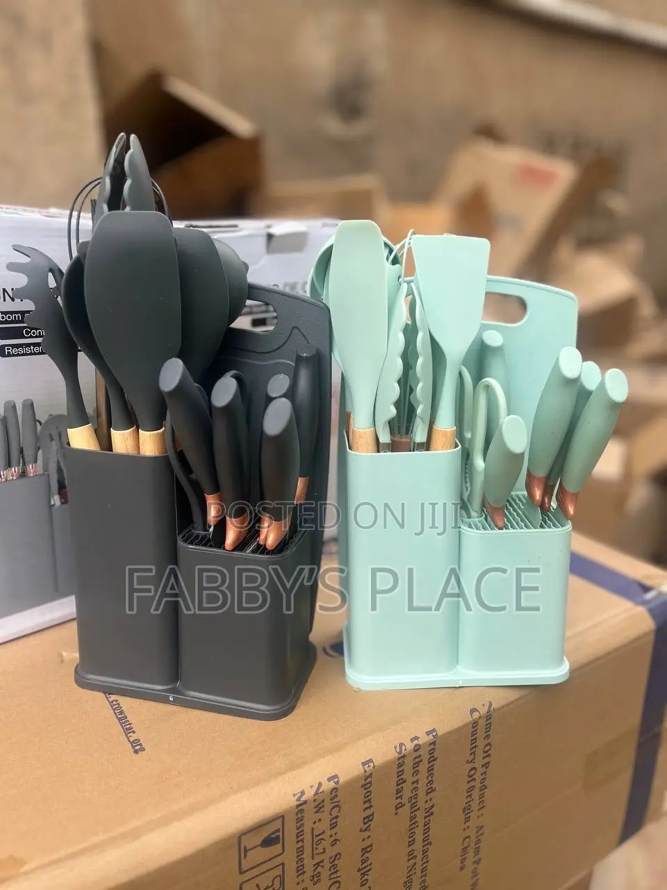 Kitchen Utensil Set | Silicone Spoon, Knife Set Chopping Board
