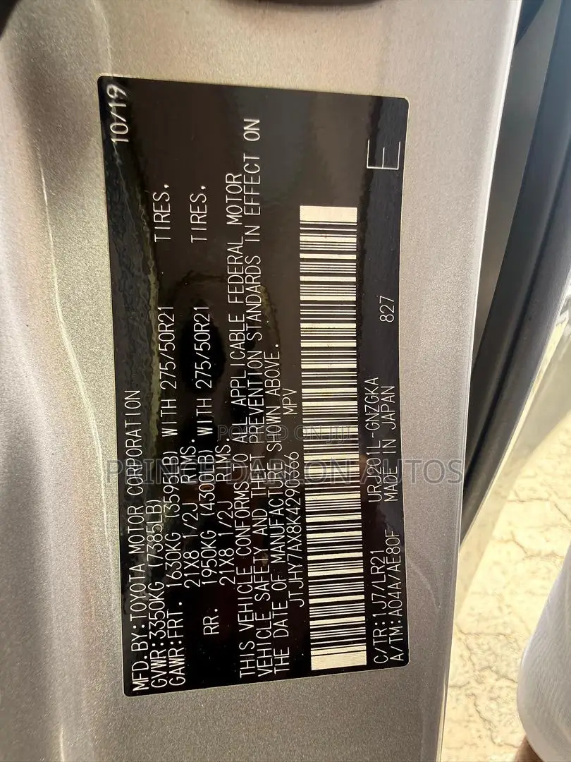 Lexus LX 570 AWD 2019 Silver