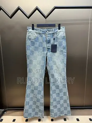 Quality Louis Vuitton Damier 3d Bootcut Jeans