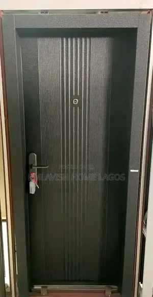 German Standard Black Steel Door 3ft 9" Frame