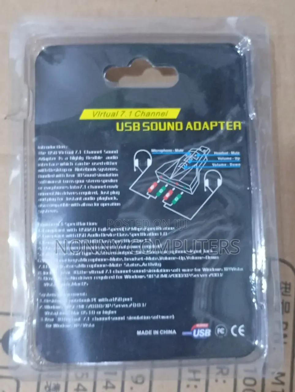 Usb 2.0 External 7.1 Channel Audio Sound Card Adapter