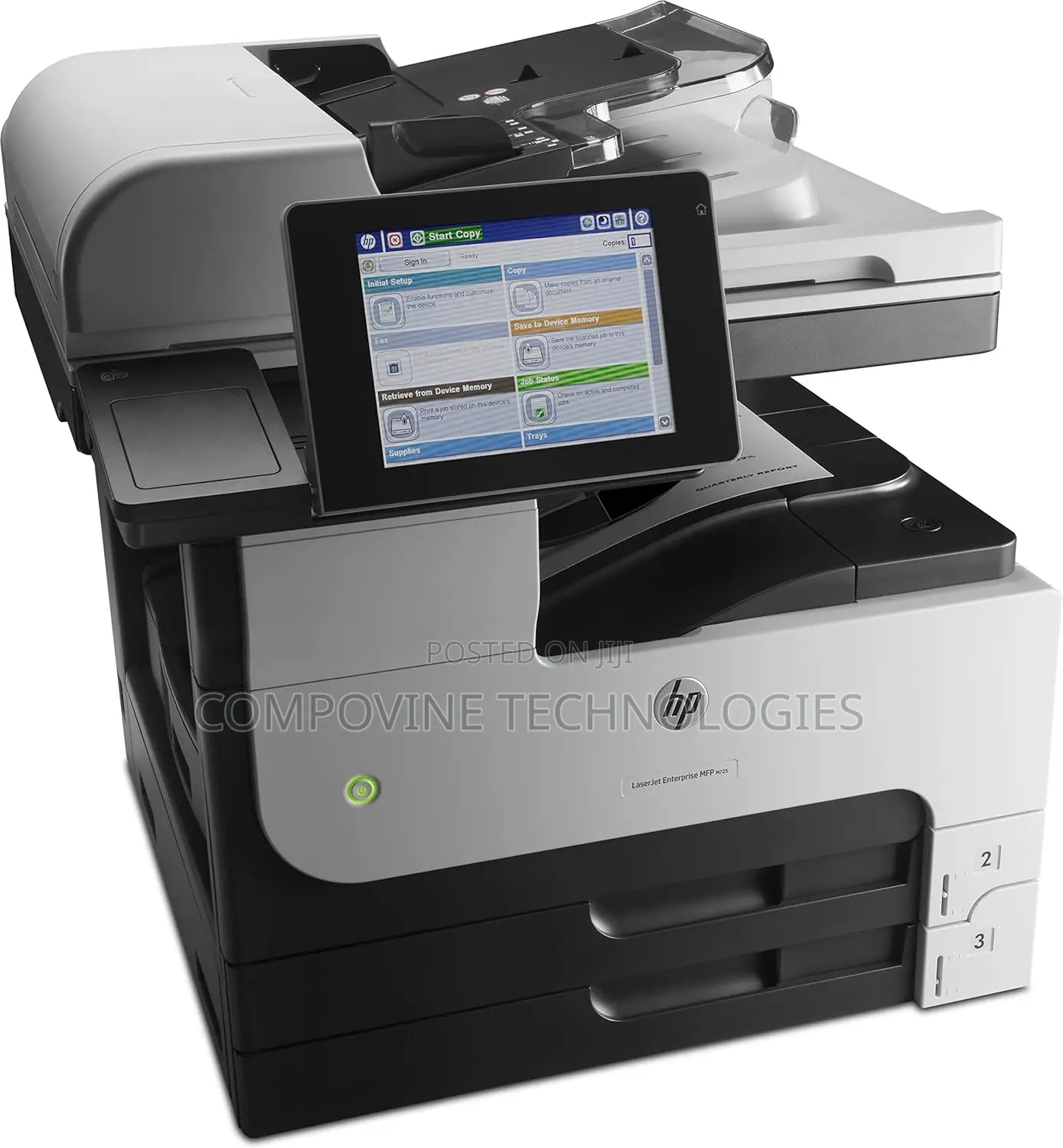 HP Laserjet Enterprise MFP M725dn Printer
