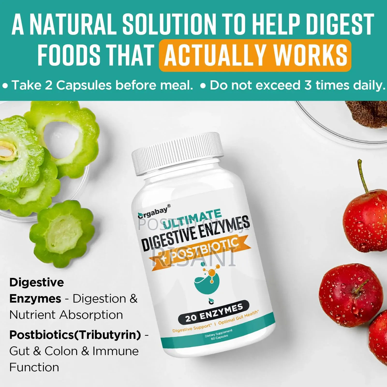 Ultimate Digestive Enzymes+Probiotics 20 Enzymes