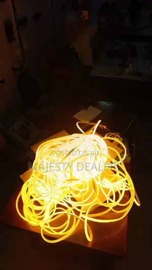 Neon Rope Light Golden Orange Colour 50meter