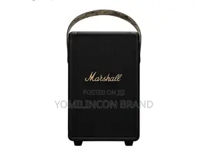 Marshall Tufton Portable Bluetooth Speaker, Black Brass