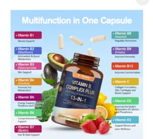 Totaria 13-in-1 Vitamin B Complex Plus Capsules, Supports Energy, Etc
