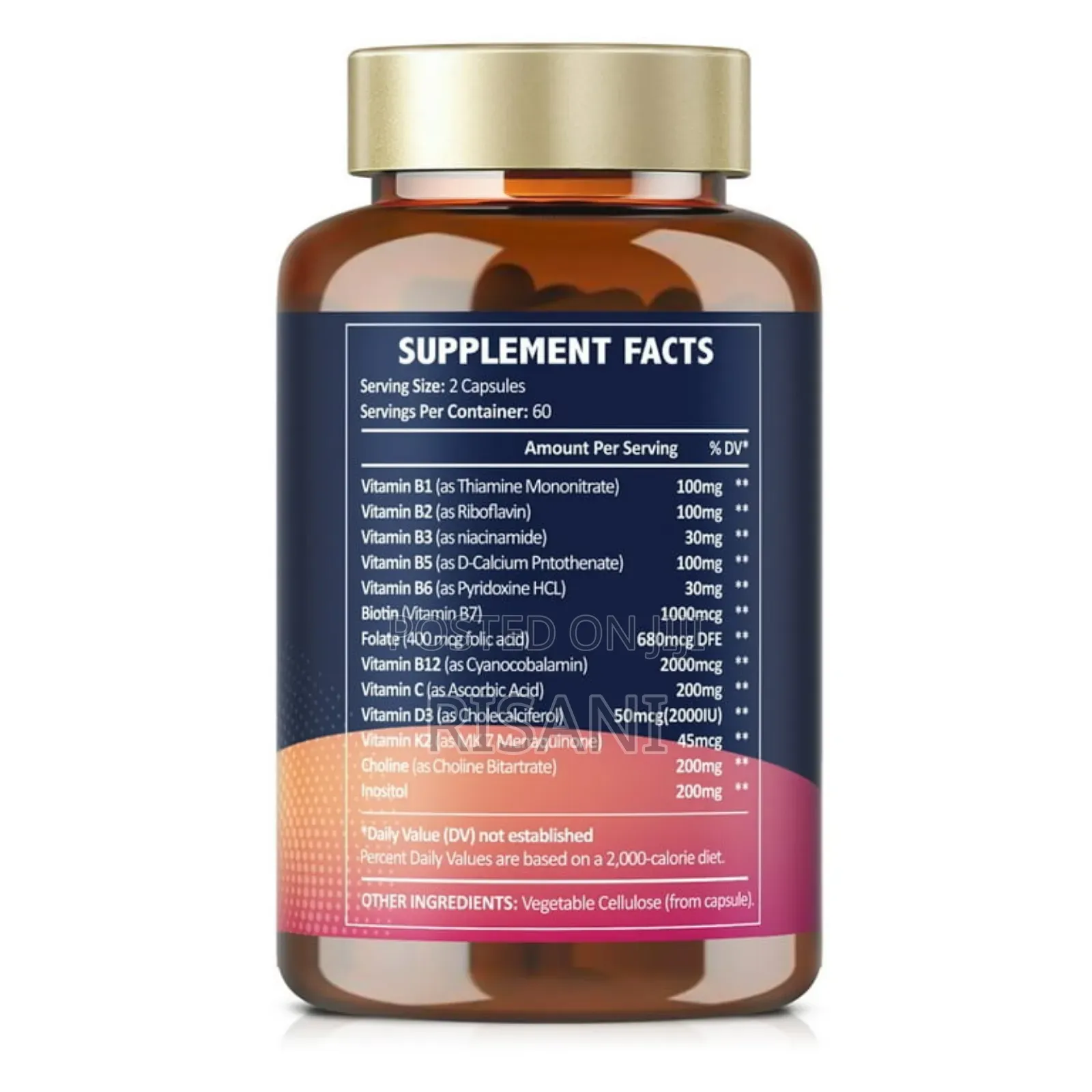 Totaria 13-in-1 Vitamin B Complex Plus Capsules, Supports Energy, Etc