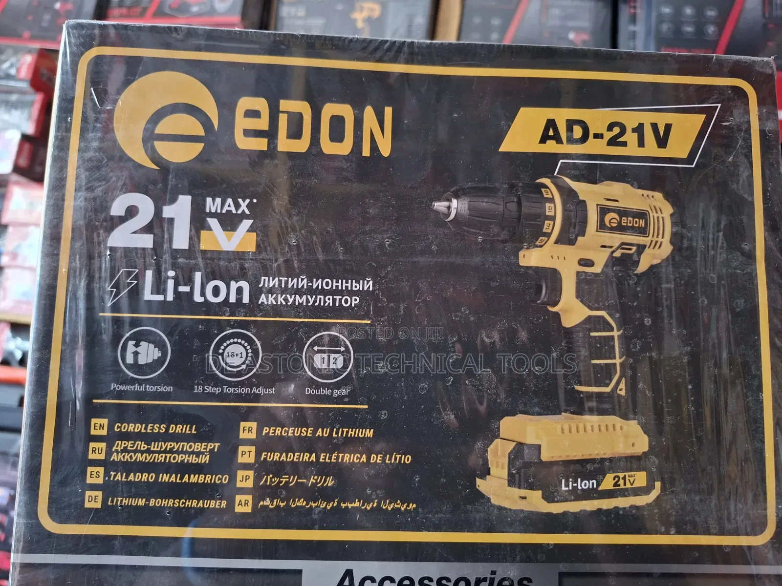 Edon 21v Tools Set With Drilling Machine