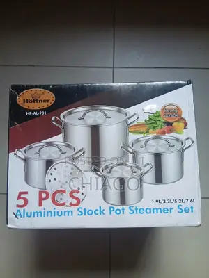 5 PCS Aluminium Stock Pot Steamer Set