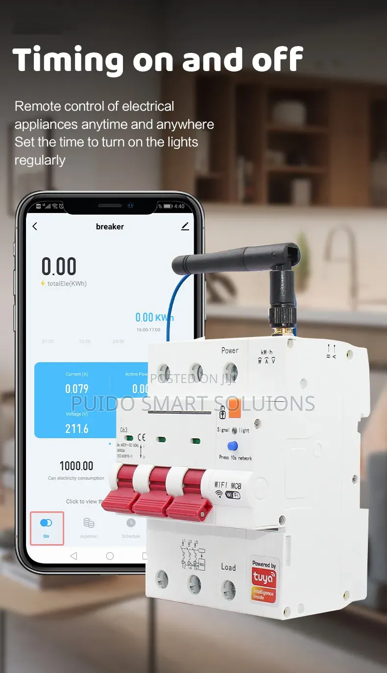 Wifi Circuit Breaker With Power Metering