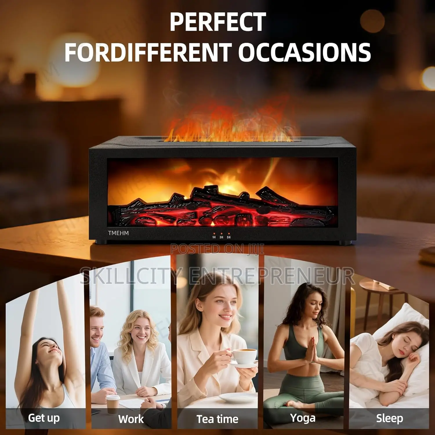 Fireplace Flame Air Diffuser Humidifier