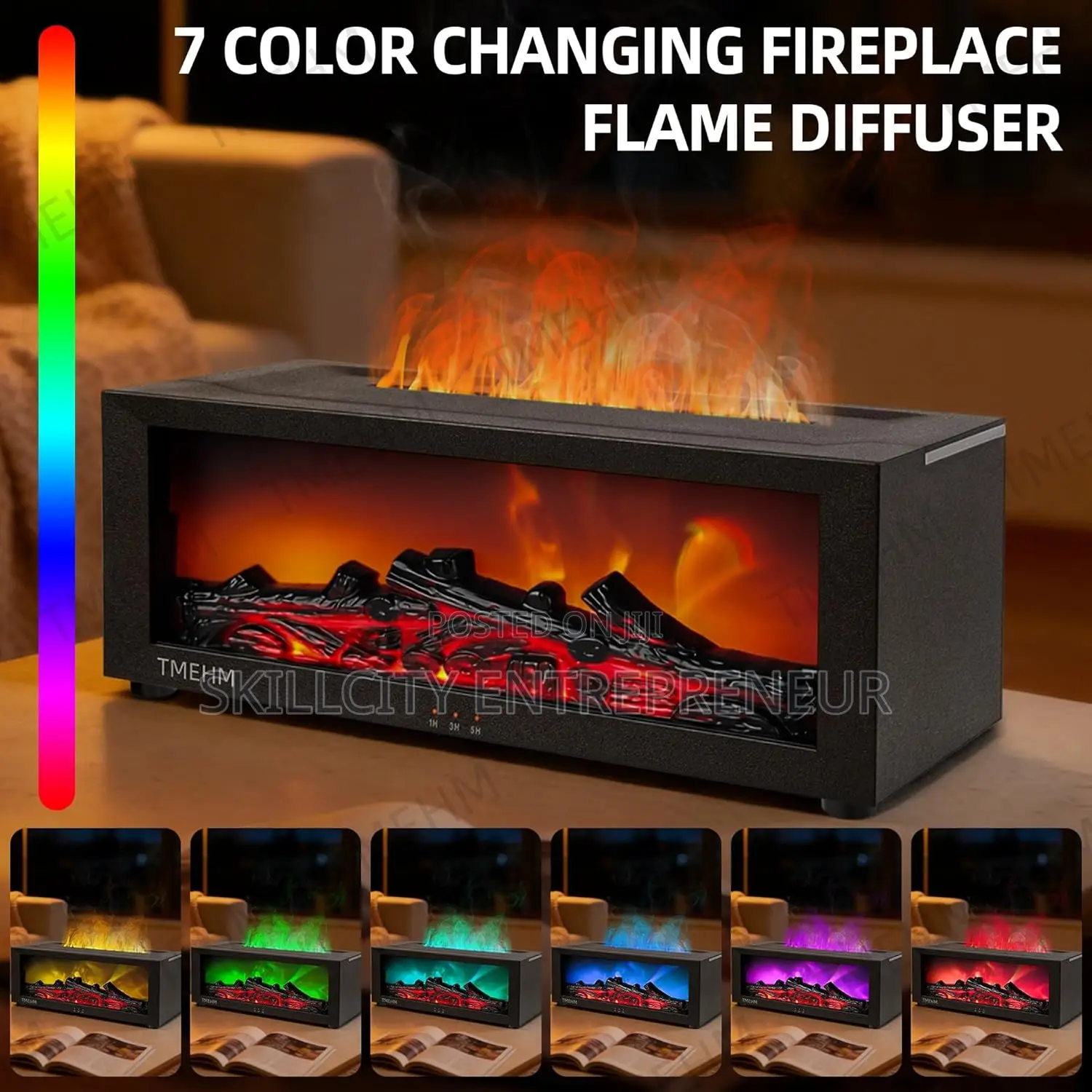 Fireplace Flame Air Diffuser Humidifier