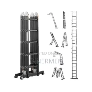 4x5 Black Aluminum Multipurpose Ladder