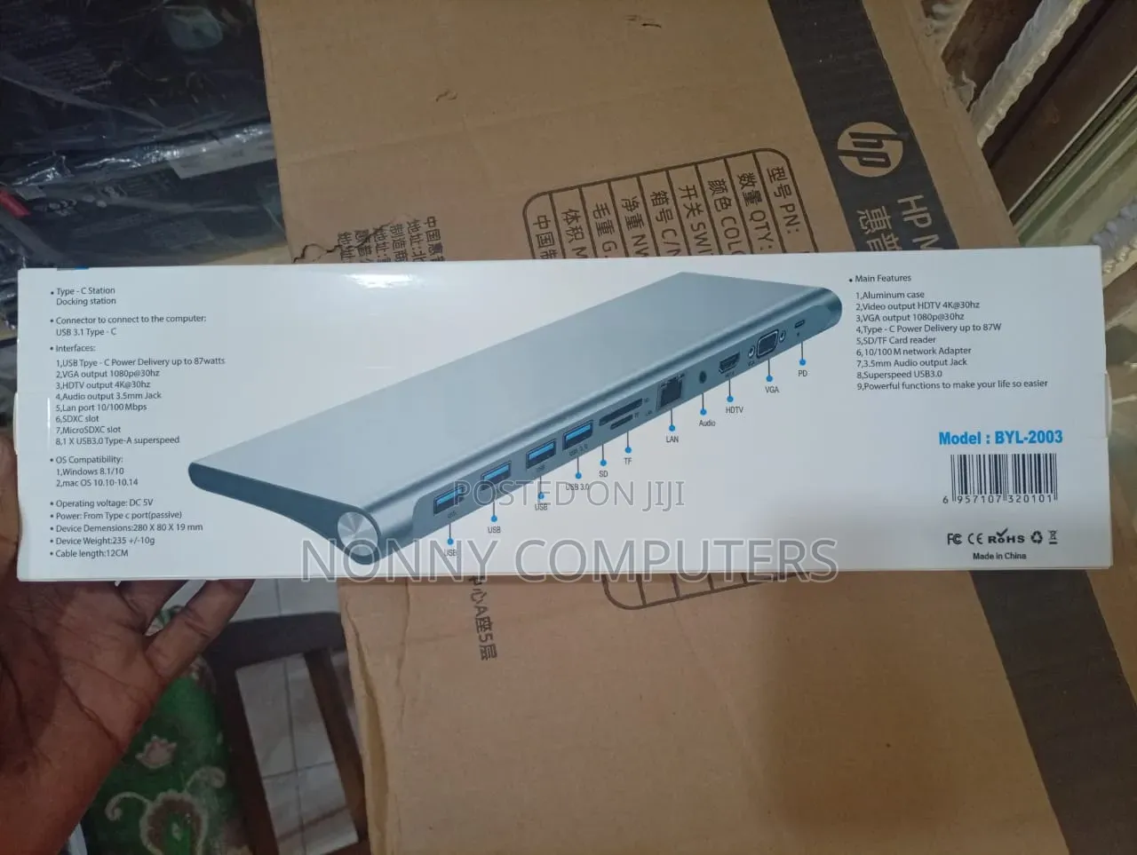 Usb-C 11-in-1 Docking Station Hub Hdmi Vga Ethernet