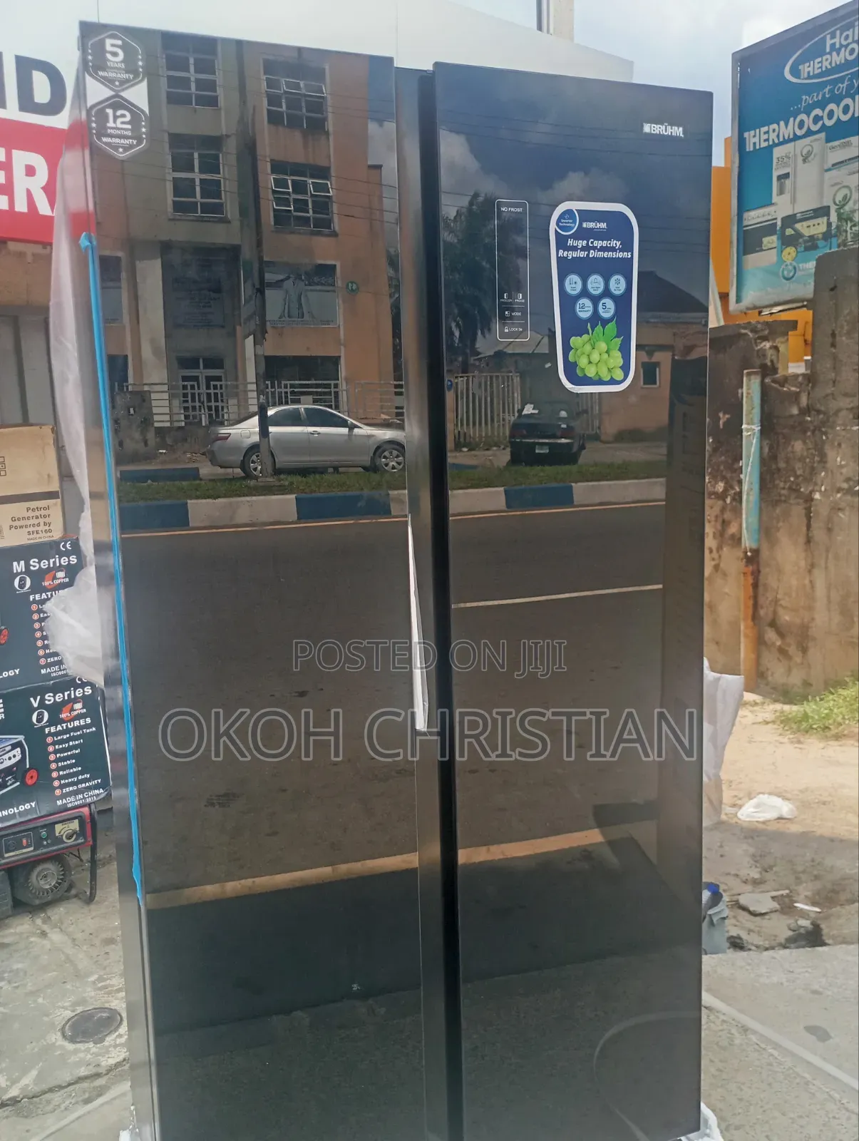 Bruhm Inverter Side by Side Fridge