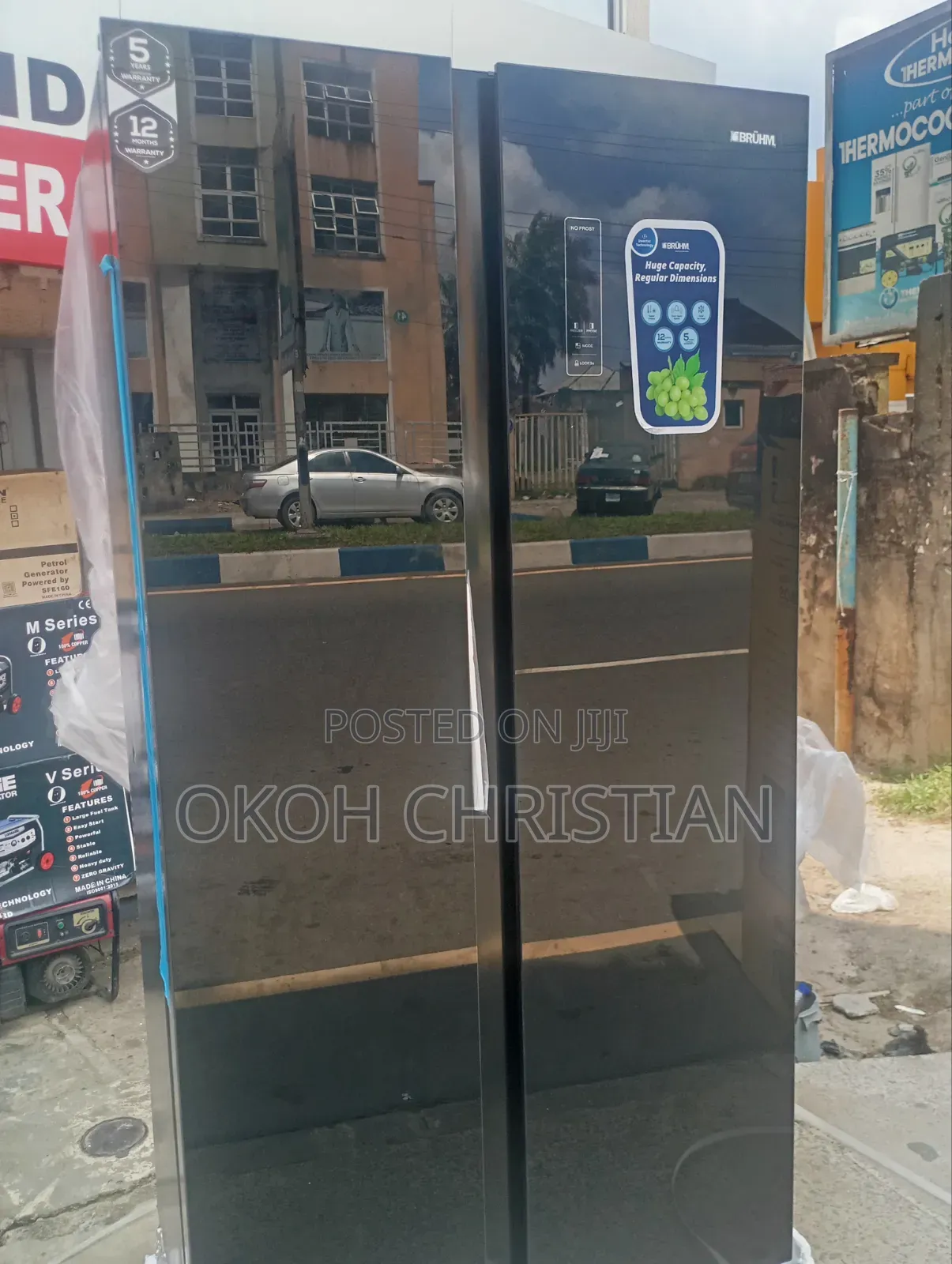 Bruhm Inverter Side by Side Fridge