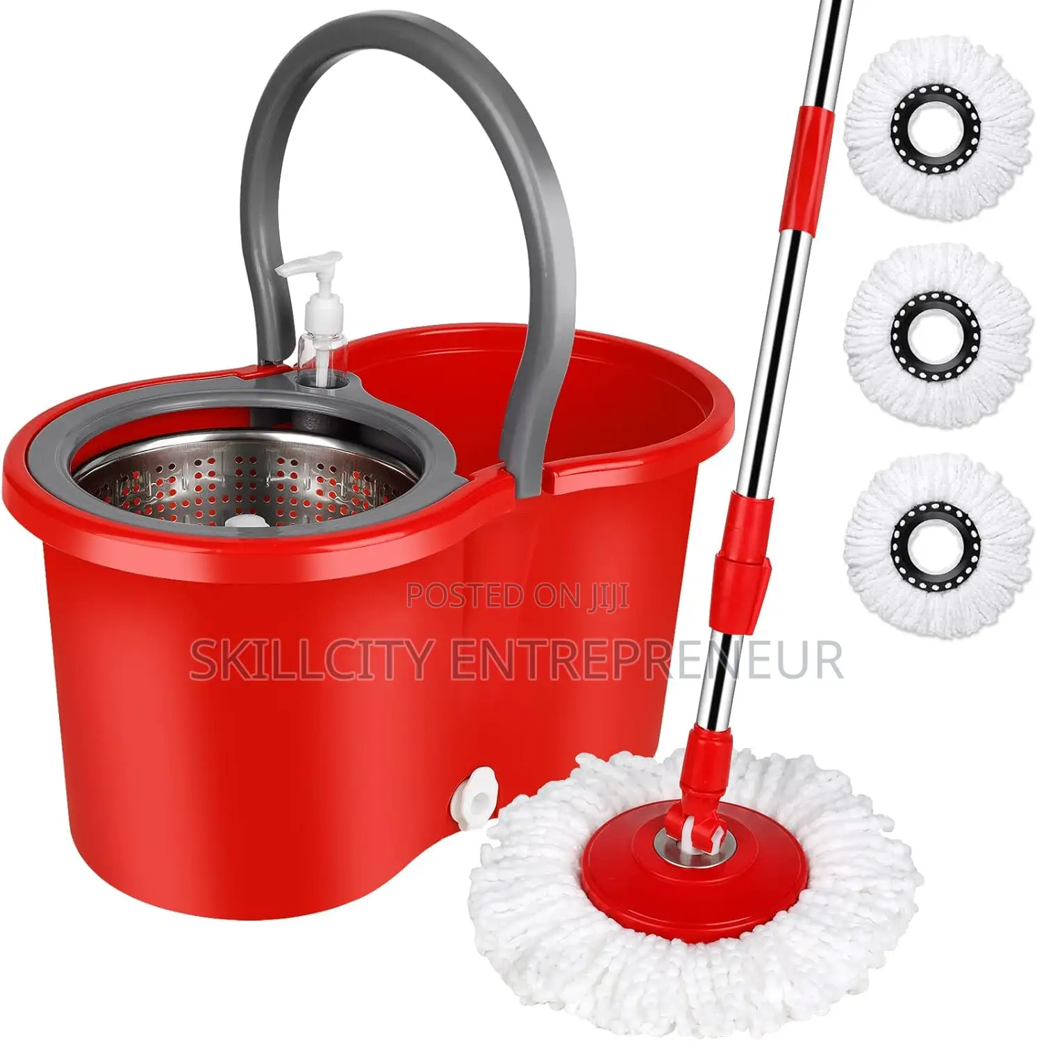 Stainless Steel Spin Mop and Bucket - 360 Degrees