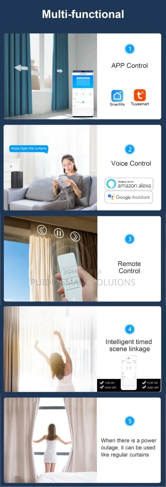 Wifi Curtain Motor Complete Set