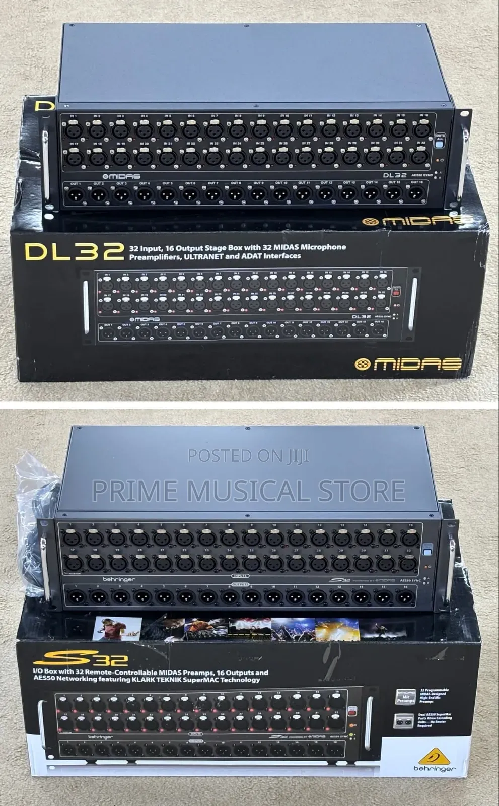 Behringer S32 Stage Box / Behringer S16 Stage Box