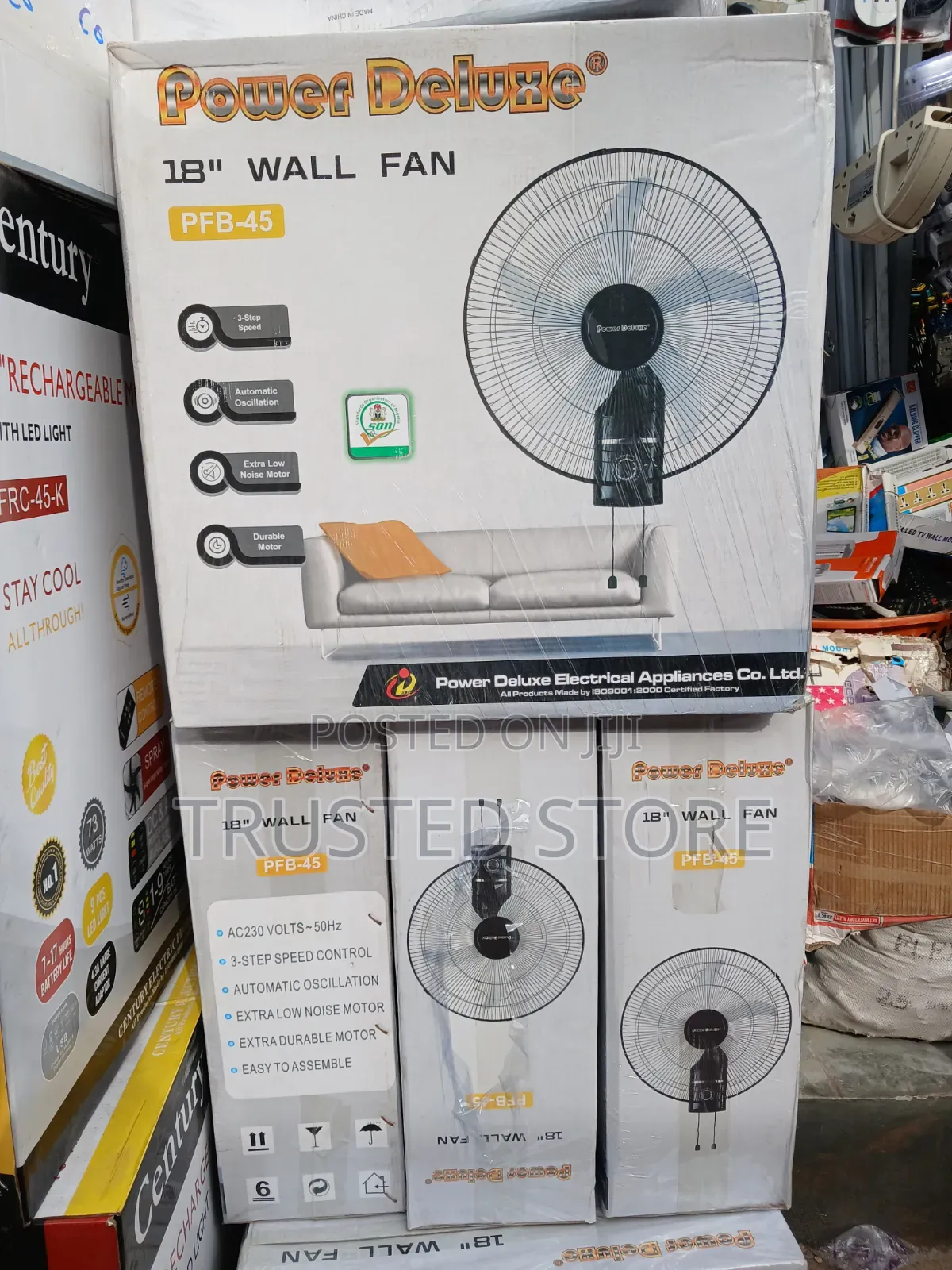 Power Deluxe Wall Fan 18"