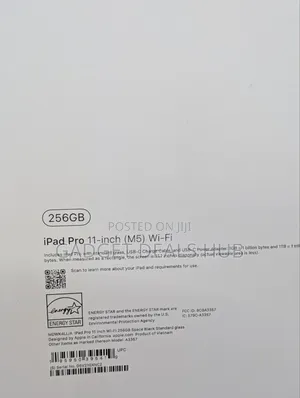 New Apple iPad Pro 11 (2025) 256 GB Black