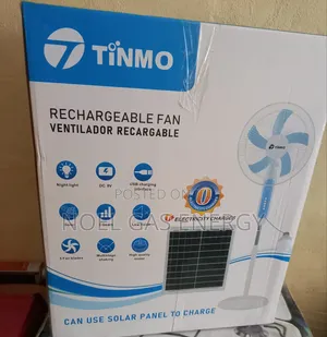 Tinmo 16 Inch Rechargeable Solar Fan