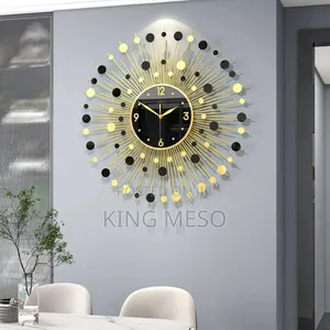 Sunburst Luxury Clock . A Quality Metal and Catchy Wall Clock