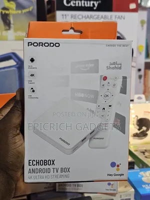 Porodo Echobox Android 14 Ultra Hd Streaming Tv Box