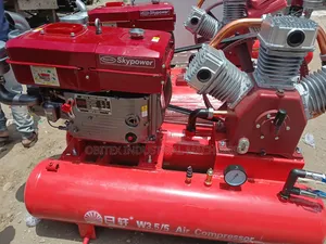 Double Tank Air Compressor With Engine