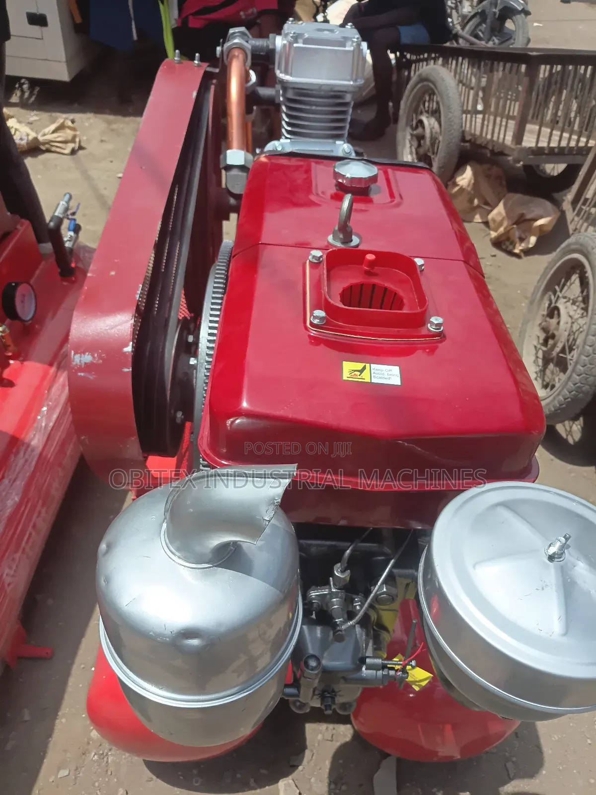 Double Tank Air Compressor With Engine