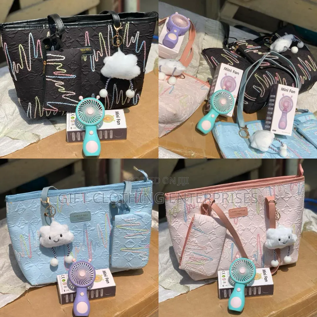 Quality Bag With Small Rechargeable Hand Fan