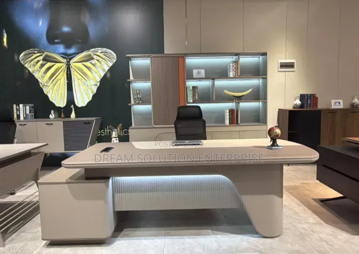 Standard 2 Meter Executive Office Table With Extension and Light