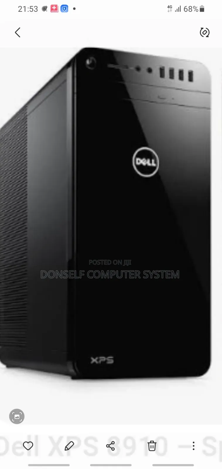 Desktop Computer Dell XPS 16GB Intel Core i7 SSD 256GB