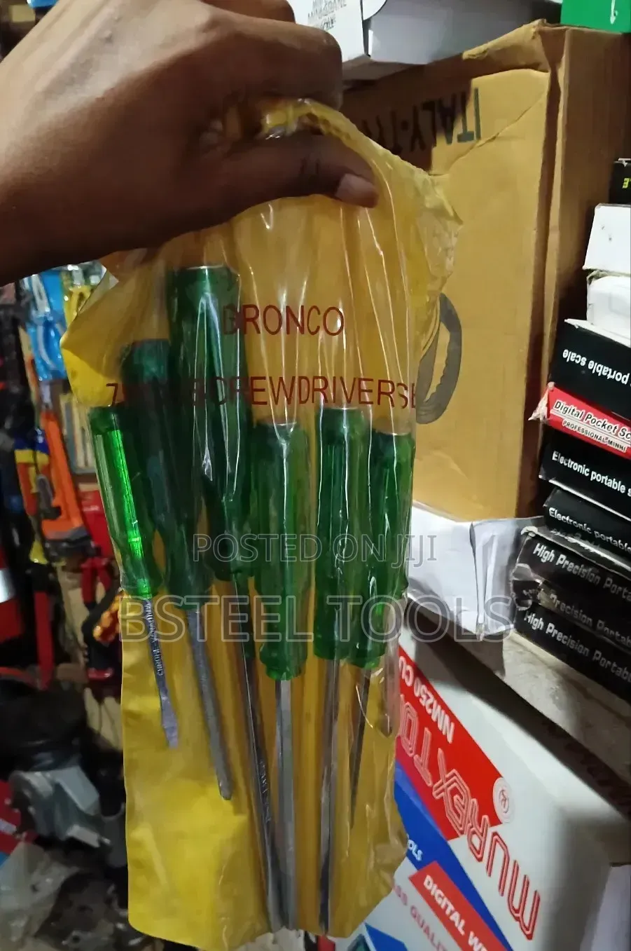 7pcs Dronco Green Glass Screwdriver Set – Strong Durable Tools