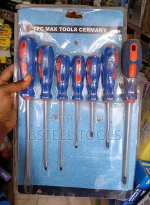 7pcs Blue Orange Screwdriver Set – Strong Durable Tools