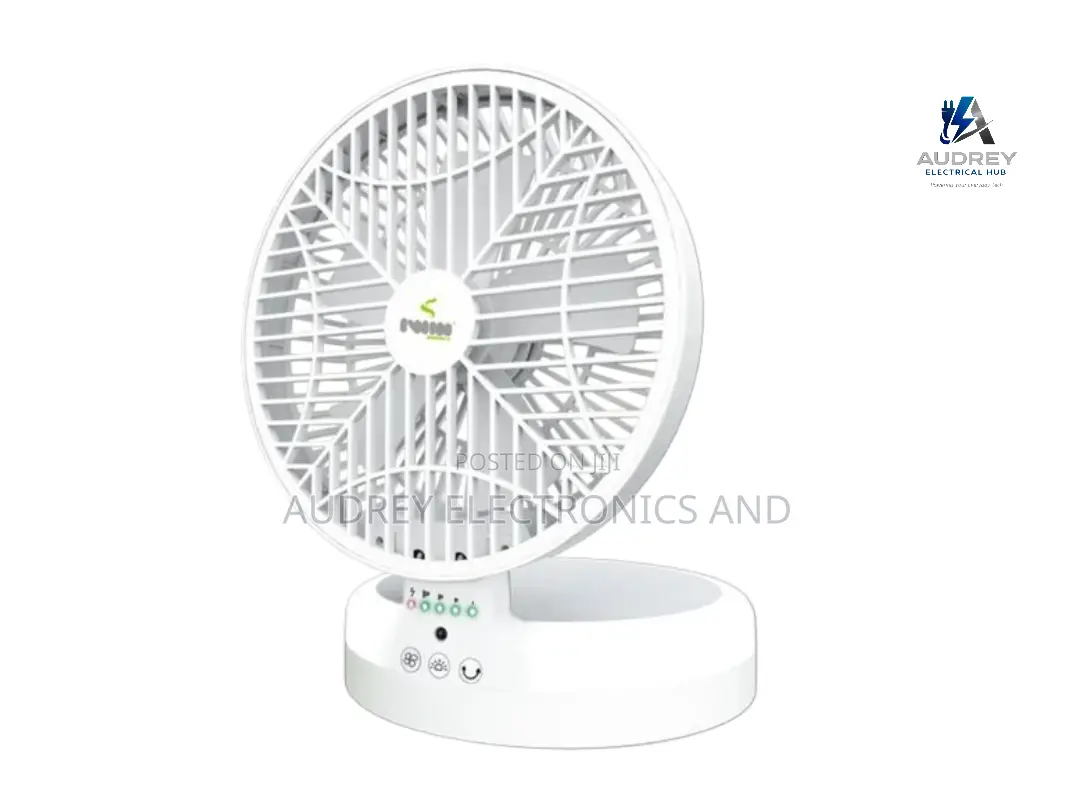 8 Inches Foldable Rotating Rechargeable Fan